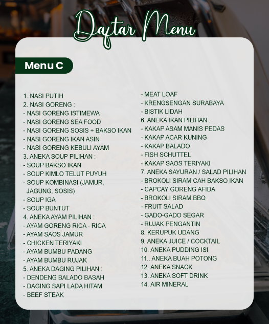 Daftar Menu C